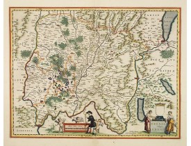BLAEU, W. -  Bressia vulgo Bresse. [Coloured by Van Santen]